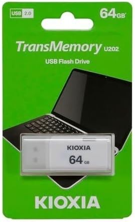 64GB KIOXIA U202 LU202W064GG4 Beyaz USB 2.0 Flash Bellek