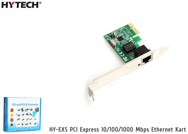 Hytech HY-EX5 PCI Express 10/100/1000 Mbps Ethernet Kart