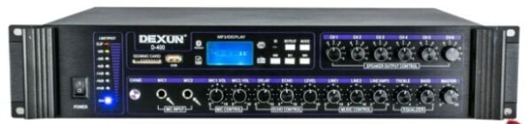 DEXUN D-400 500W 100V 6 Bölgeli Hat Trafolu USB Bluetooth Mikser Amfi