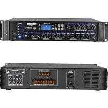 DEXUN D-400 500W 100V 6 Bölgeli Hat Trafolu USB Bluetooth Mikser Amfi