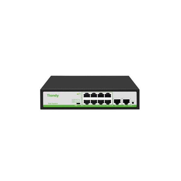 Tiandy TC-P3S010 H/0820/AT/90 8 Port Yönetilmeyen POE Switch (8E + 2E)