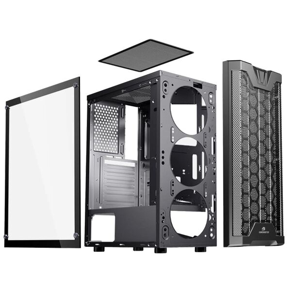 GameBooster GB-F3101B RGB ATX Mesh Siyah Kasa (PSU Yok)