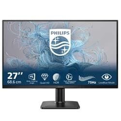 Philips 27'' 27E2N1500L/01 IPS 2K 4ms 2560x1440 75Hz DP/HDMI/VESA Monitör Siyah