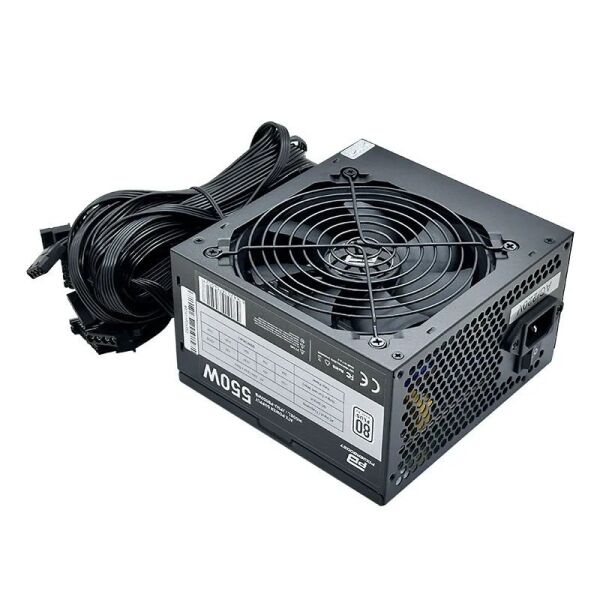 PowerBoost PB550WB 550W 80+ White APFC 4*PCI-E 6+2 Pin 12cm Siyah Fanlı ATX PSU