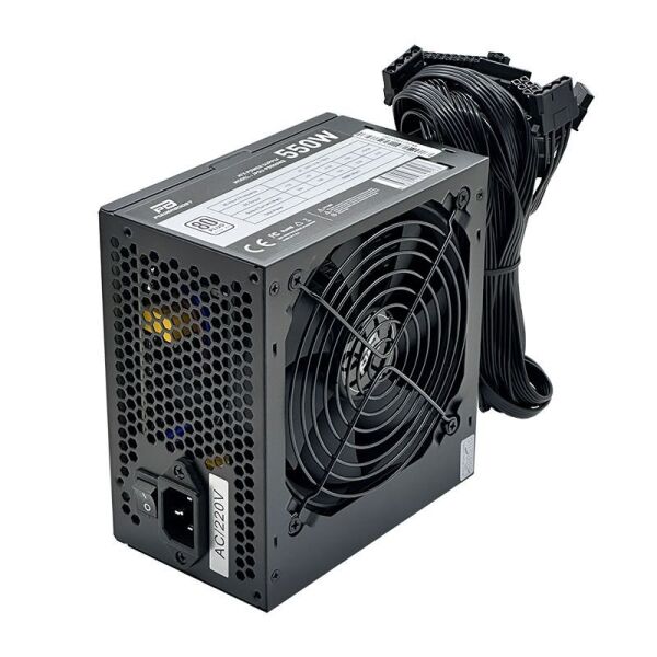 PowerBoost PB550WB 550W 80+ White APFC 4*PCI-E 6+2 Pin 12cm Siyah Fanlı ATX PSU