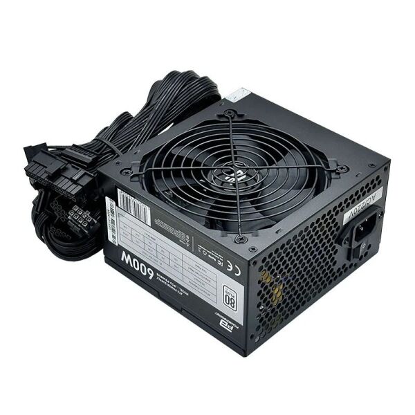PowerBoost PB600WB 600W 80+ White APFC 4*PCI-E 6+2 Pin 12cm Siyah Fanlı ATX PSU