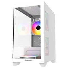 GameBooster GB-M6001W 600W 4*12 R.Bow Fan USB 3.0 Seaview MidT MATX Gaming Kasa