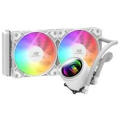 PowerBoost CIRCLE 240W R.Bow Fan LGA1700/AM5 Uyumlu 240mm CPU Sıvı Soğutma Beyaz